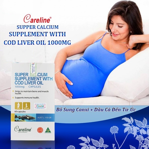 Careline Super Calcium Supplement With Cod Liver Oil 1000mg