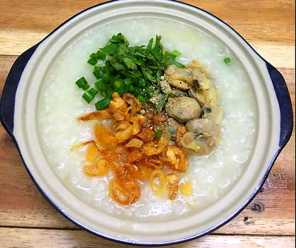 Cháo ngao đậu xanh