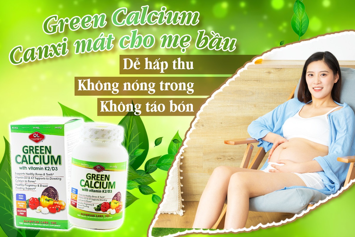 Bổ sung Green canxi cho bà bầu