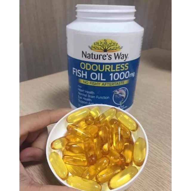 viên uống dầu cá Nature’s Way Odourless Fish Oil