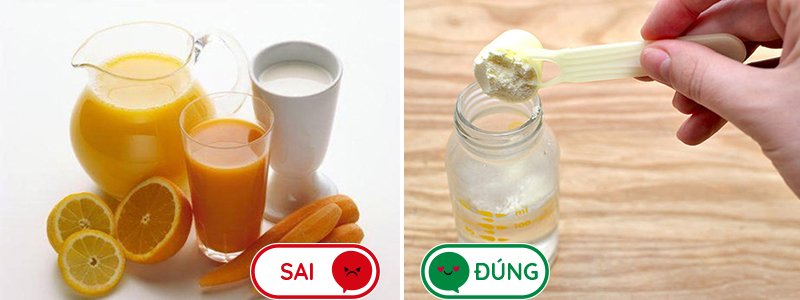 mẹ cần biết khi pha sữa công thức với nước cháo