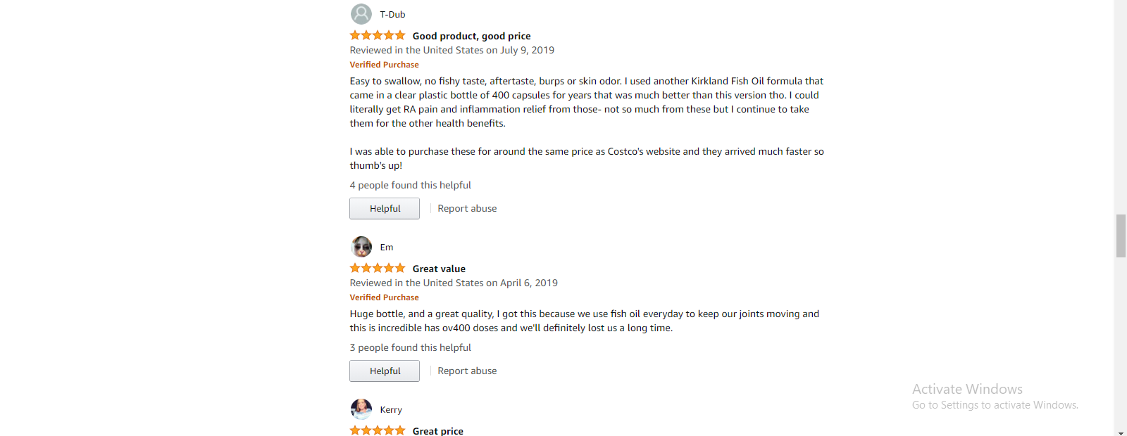 Review dầu cá Kirkland Signature trên Amazon - Kênh bán hàng trực tuyến lớn nhất thế giới.