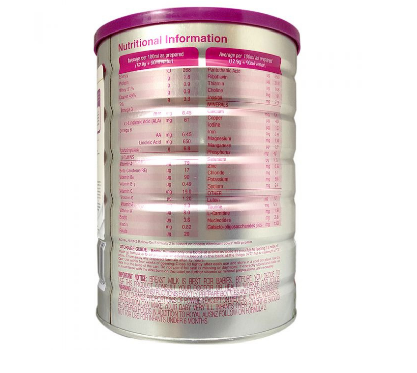 Thành phần sữa Premium Gold 2