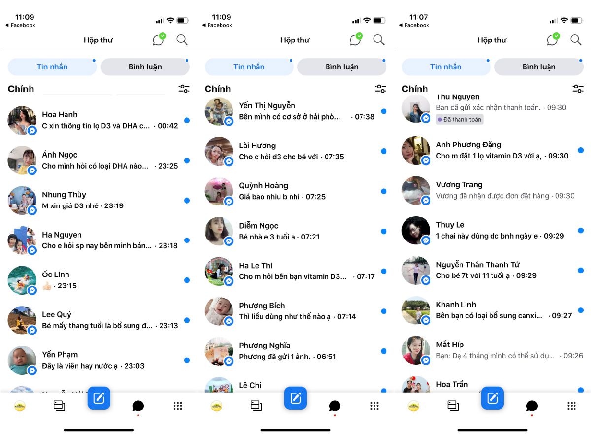 Tin nhắn mua VD3 3