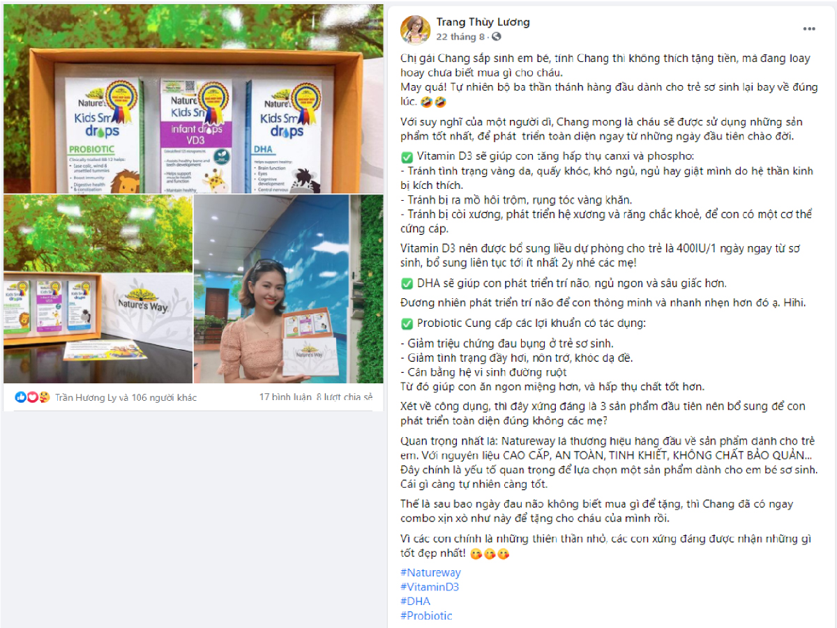 Những chia sẻ đến từ mẹ Lương Thùy Trang