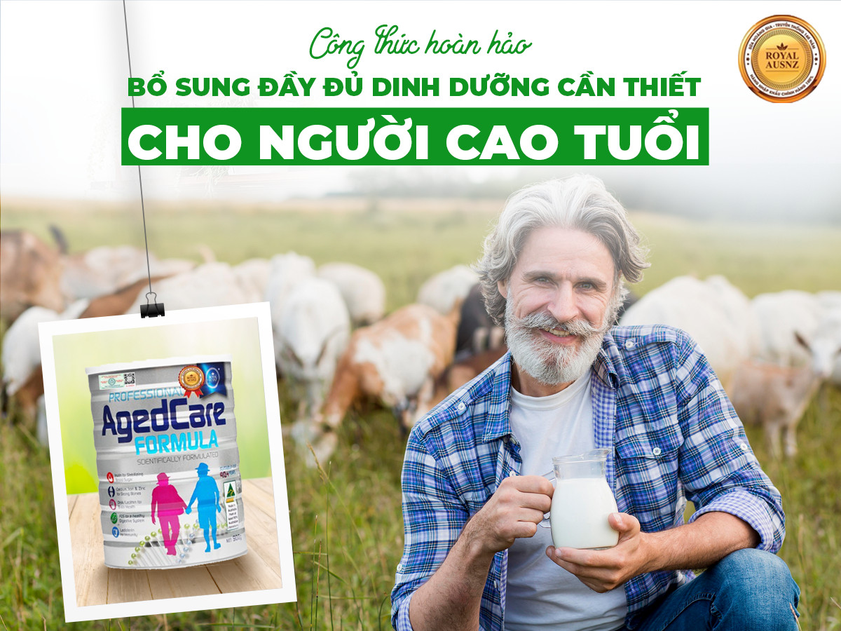 Sữa hoàng gia Úc Agedcare Formula bổ sung dinh dưỡng cho người trên 40