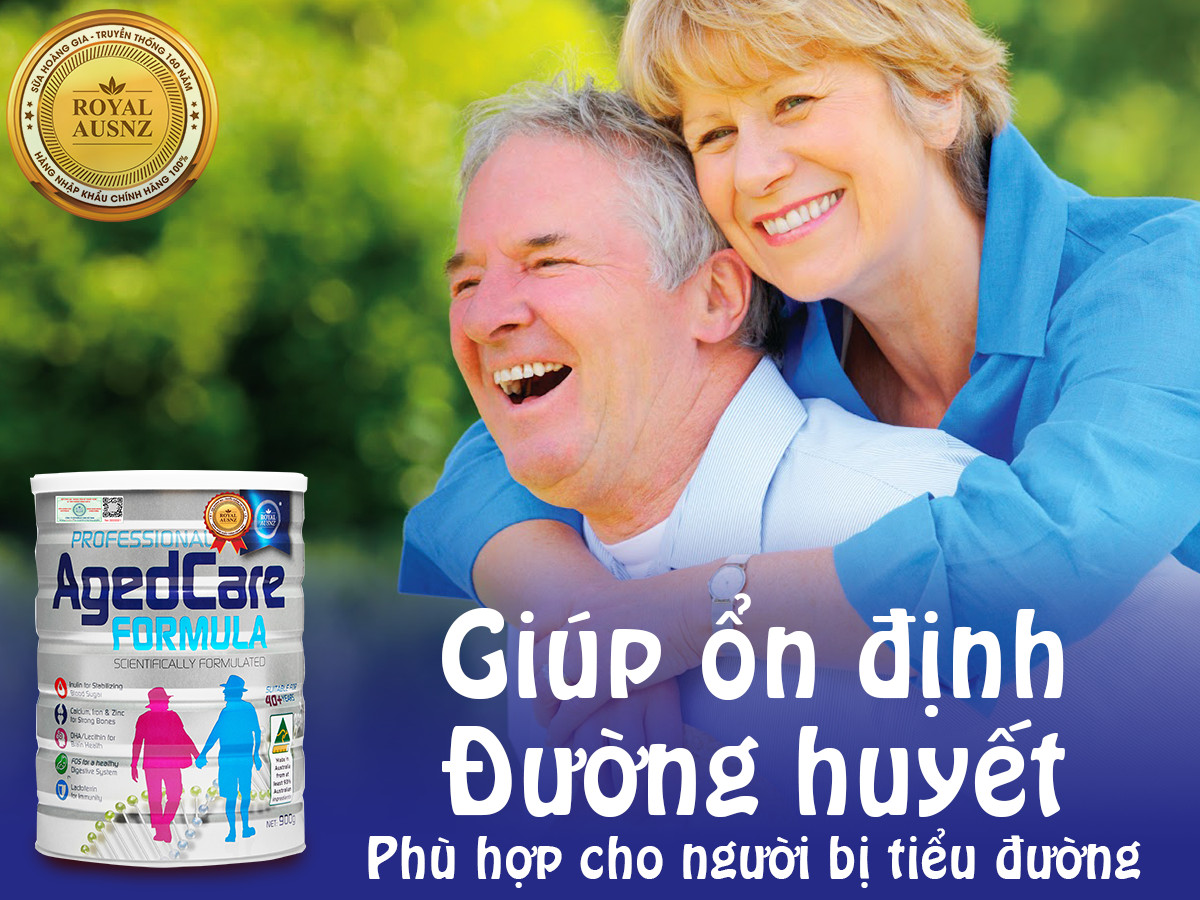 Sữa hoàng gia Úc Agedcare Formula cho người trên 40 tuổi bị tiểu đường
