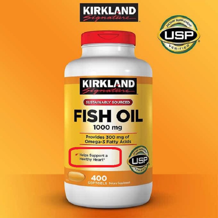 Dầu cá Kirkland 400 viên