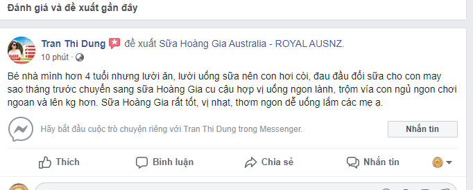 sữa hoàng gia royal ausnz