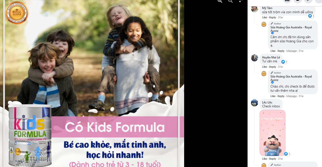 Review Sữa Hoàng Gia Úc Kids Formula: Hình ảnh thay lời muốn nói!