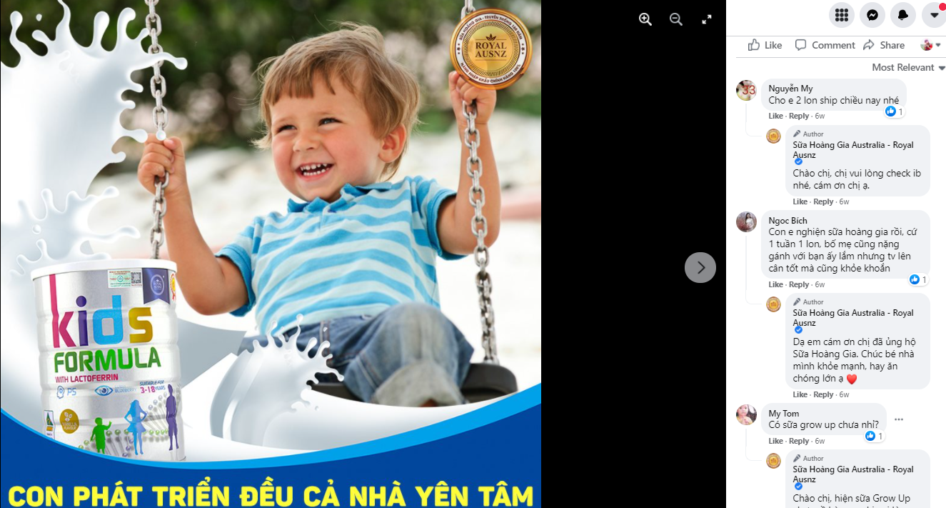 Review Sữa Hoàng Gia Úc Kids Formula: Hình ảnh thay lời muốn nói!