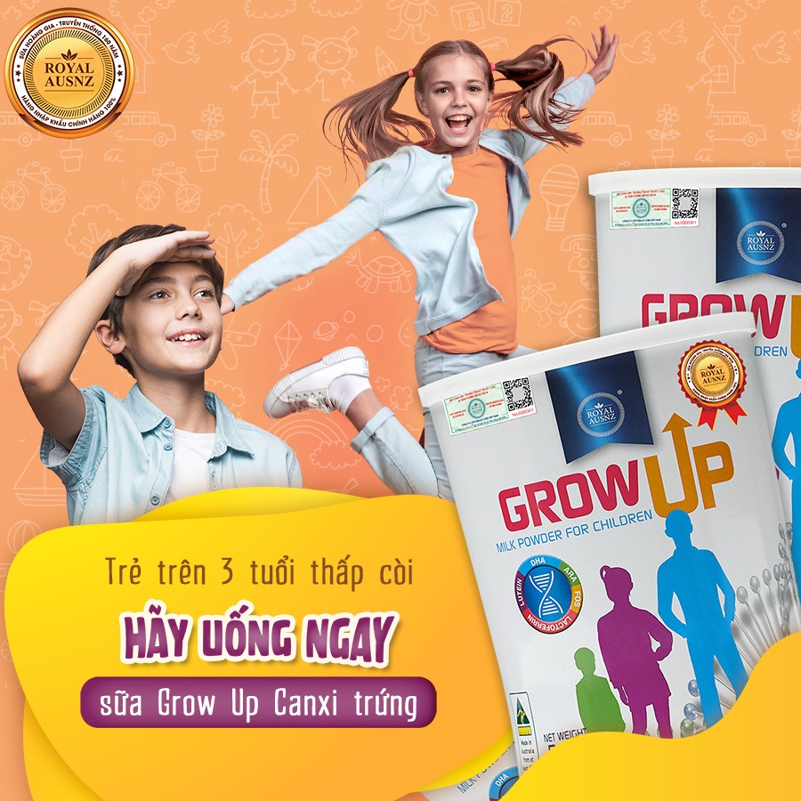 Sữa canxi trứng Royal Ausnz Grow Up