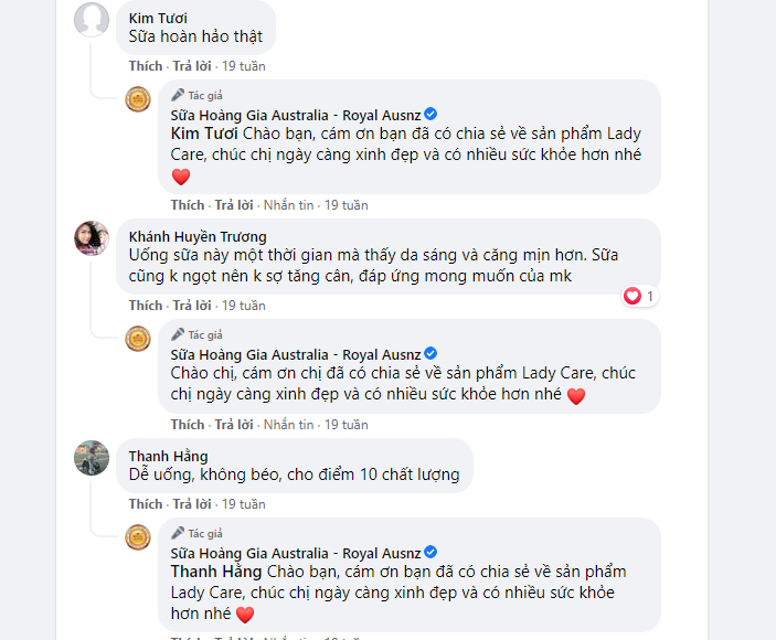 Review sữa Lady Care