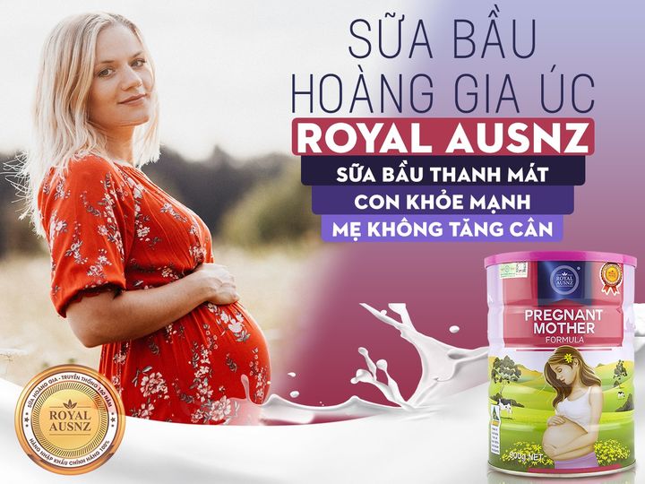 Sữa Hoàng Gia cho bà bầu không gây béo phì cho mẹ bầu