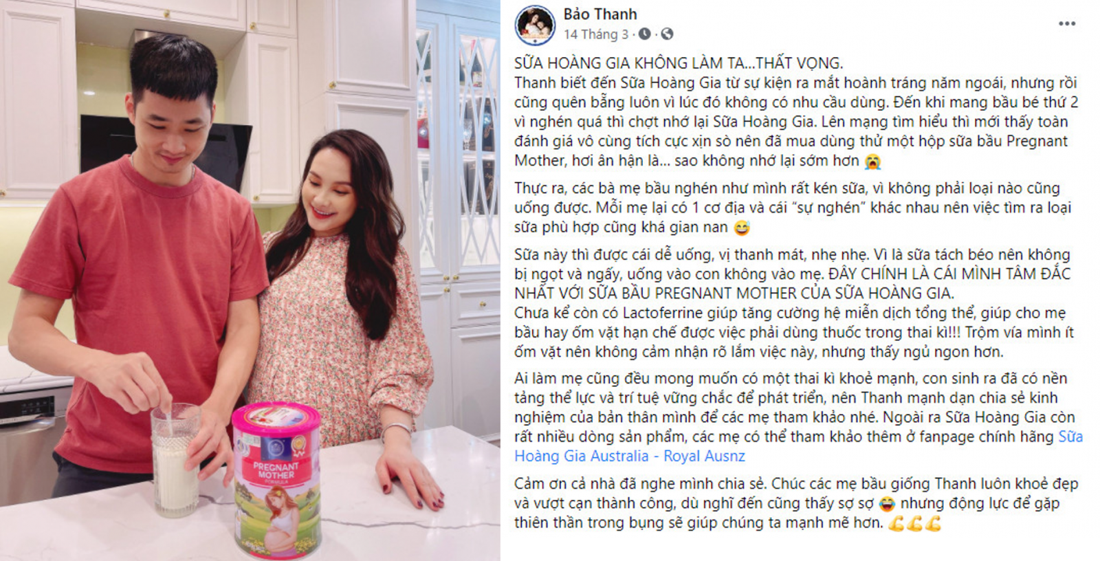  REVIEW CỦA CÁC MẸ BẦU ĐÃ UỐNG SỮA HOÀNG GIA CHO BÀ BẦU PREGNANT MOTHER FORMULA