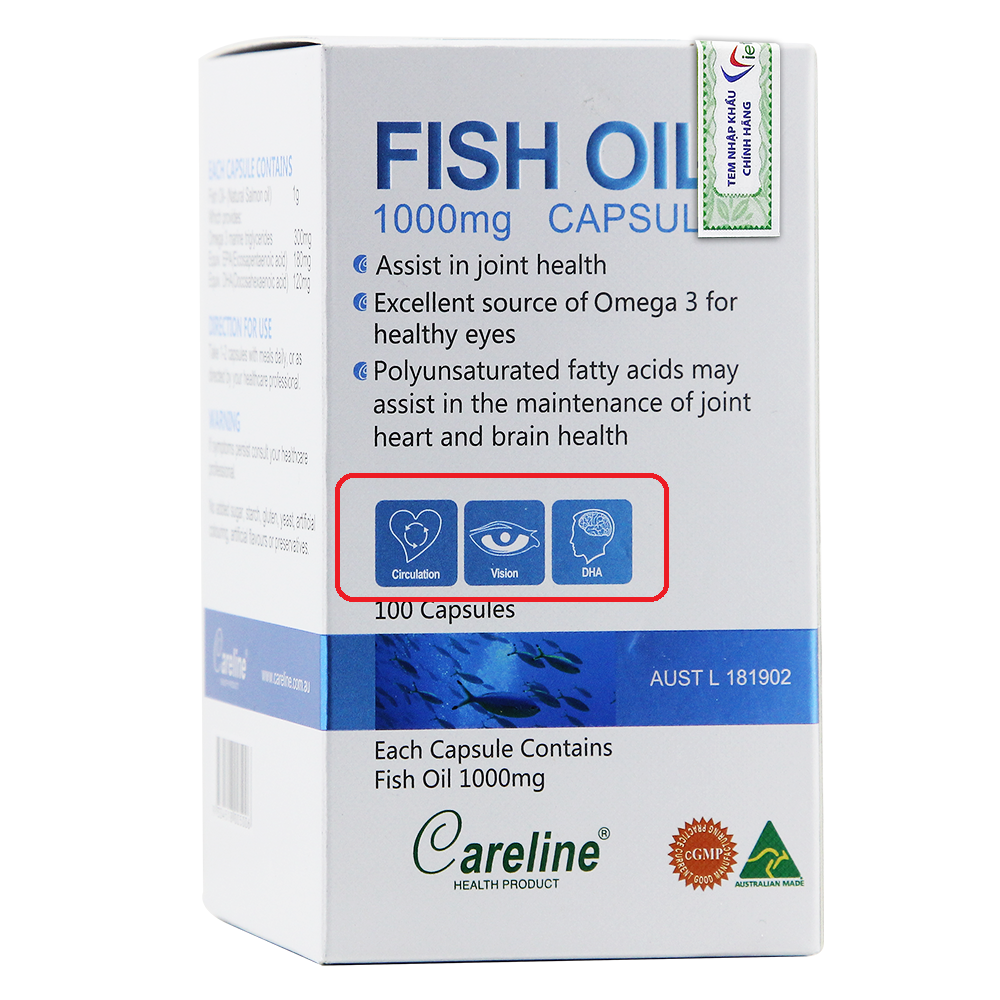 Careline Fish Oil tự tin là lựa chọn hoàn hảo nhất cho những người đang tìm kiếm viên uống dầu cá hồi