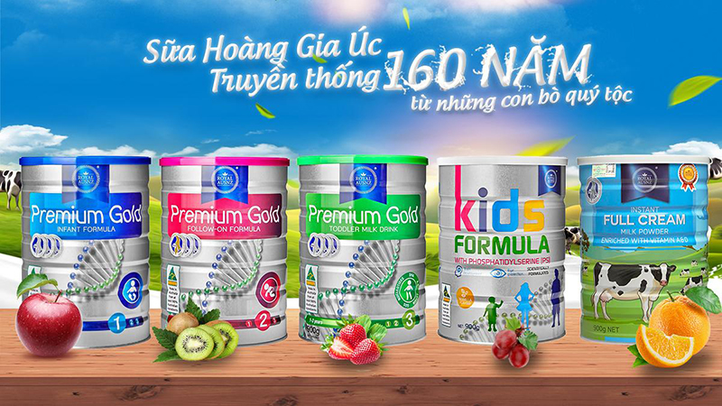 Sữa Hoàng Gia Úc Full Cream: Thương hiệu sản xuất