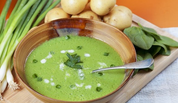 Cháo thịt bò cải bó xôi rất 