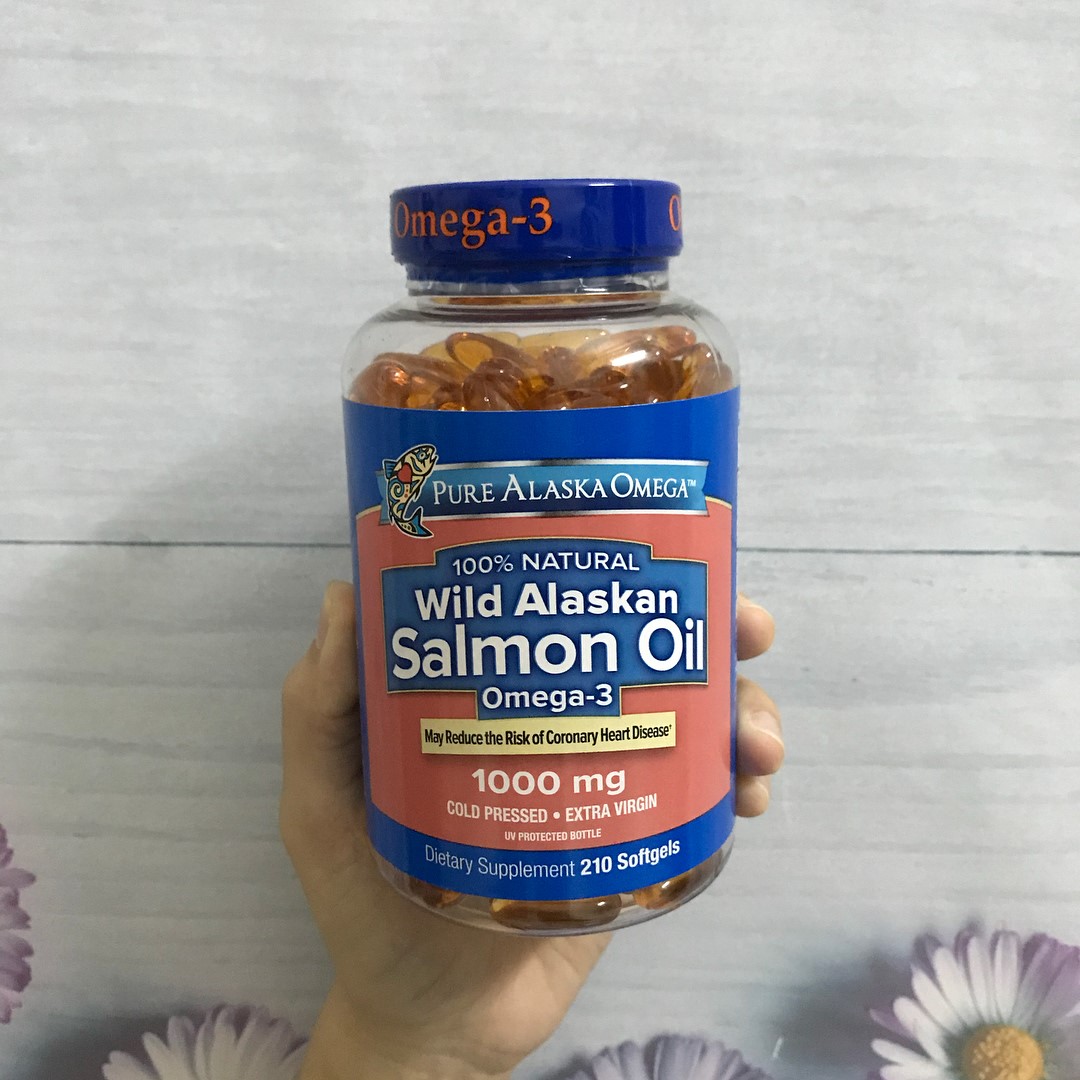 Viên uống dầu cá hồi Pure Alaska Omega 3 Wild Salmon Oil