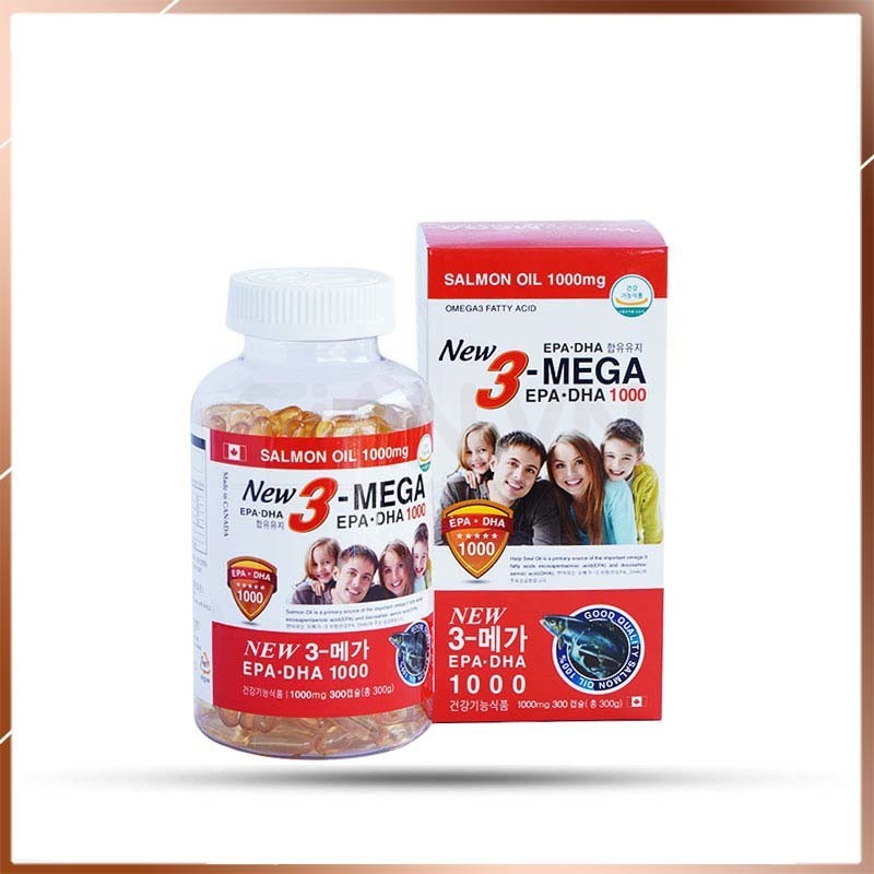Dầu cá hồi Omega 3 Salmon Oil New 3 – Mega