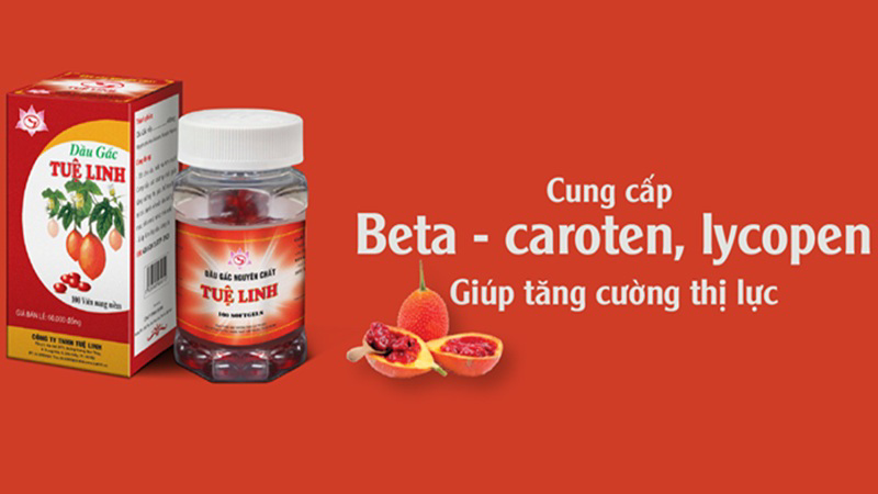 Dầu gấc Tuệ Linh viên uống bổ mắt