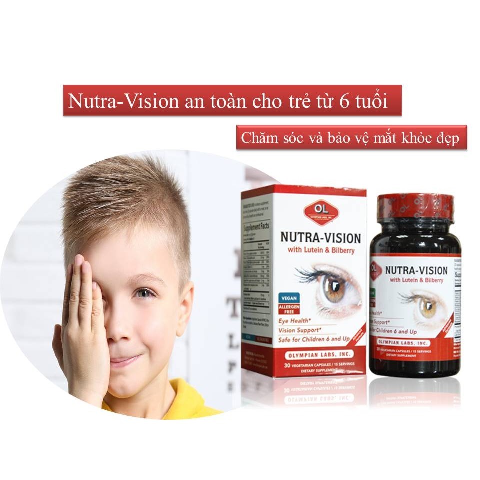  Viên uống bổ mắt Nutra Vission của Olympian Labs có khả năng chống ánh sáng xanh hiệu quả