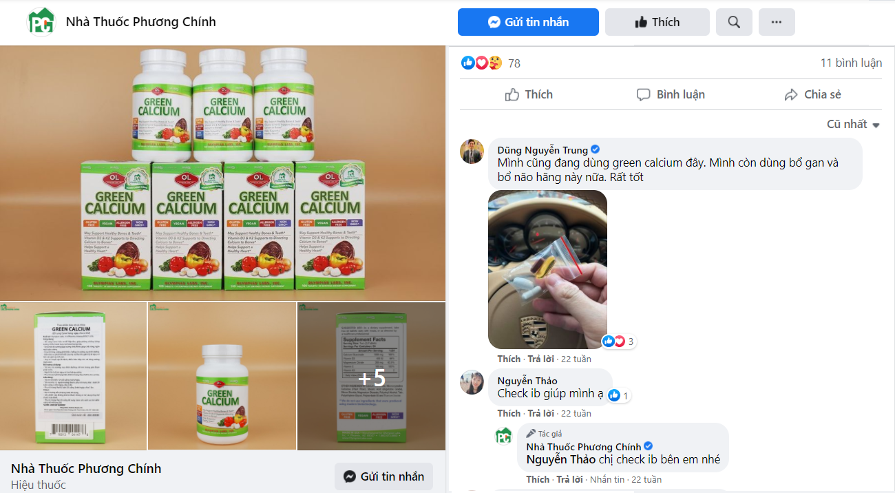 green calcium có tốt không - feadback của khách hàng - 2