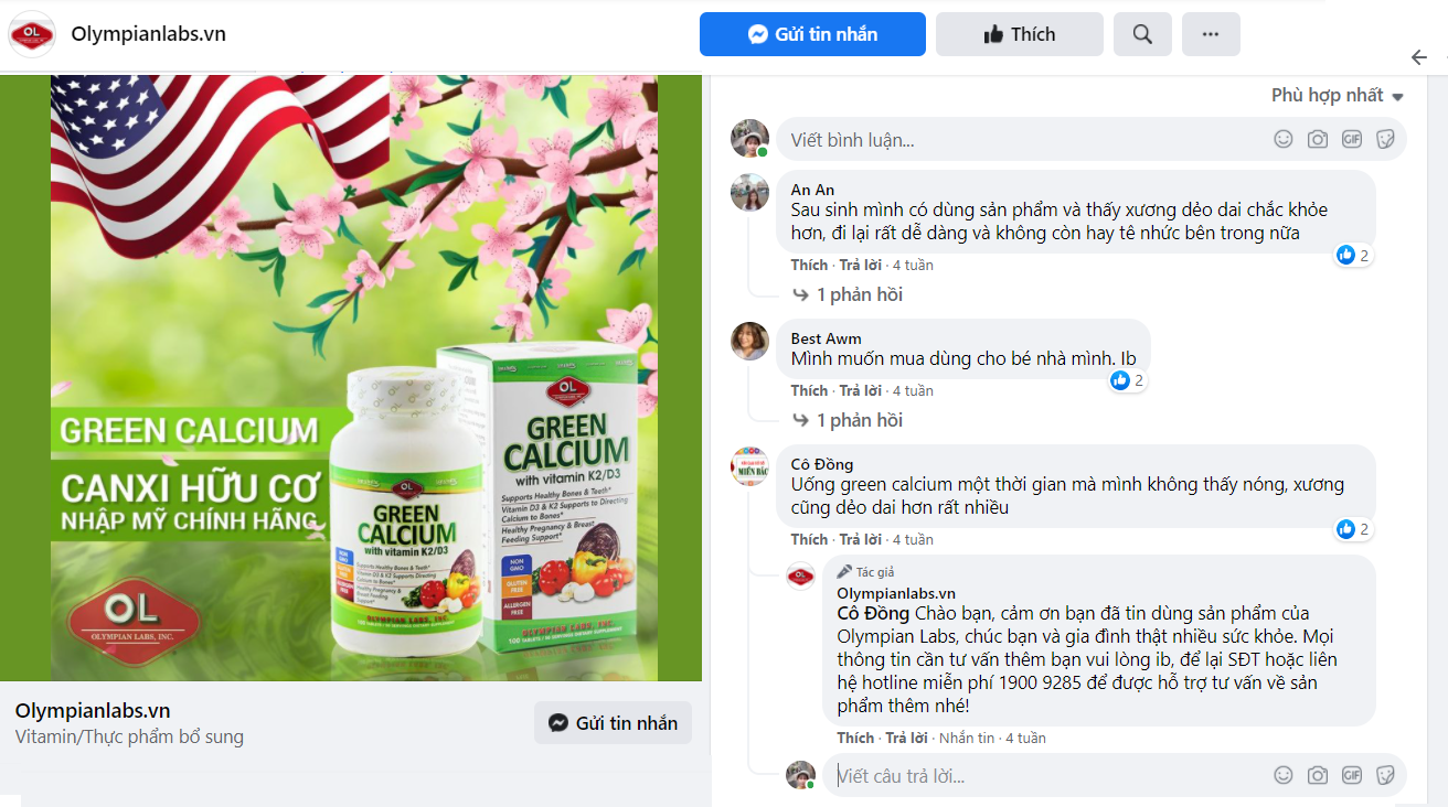 green calcium có tốt không - feadback của khách hàng - 3