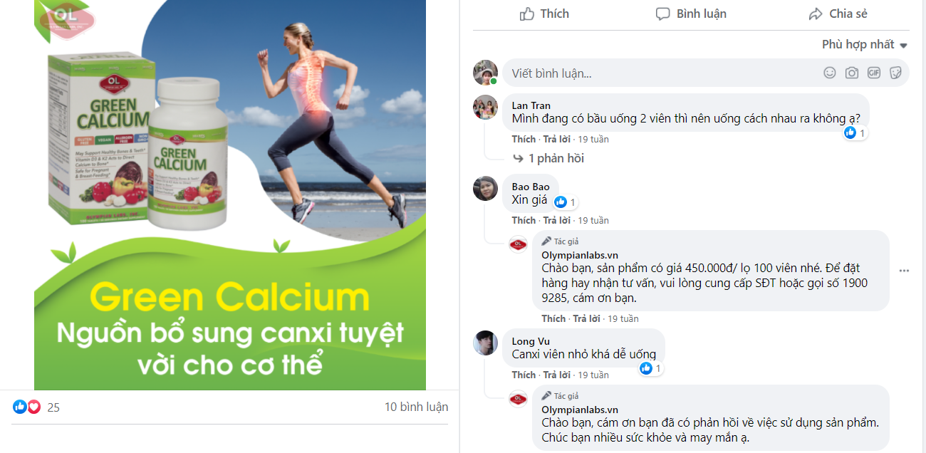 green calcium có tốt không - feadback của khách hàng - 4